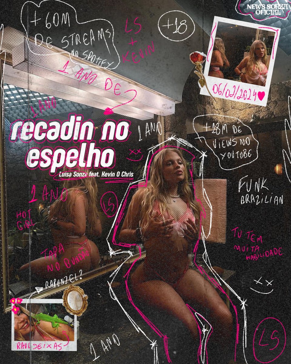 newssonzaofcl's tweet photo. TAPA NO BUNDÃO! Há 1 ano, @luisasonza e @KevinOChris lançavam o single "recadin no espelho". 💕💄🪞 https://t.co/CwzVtKcqsp