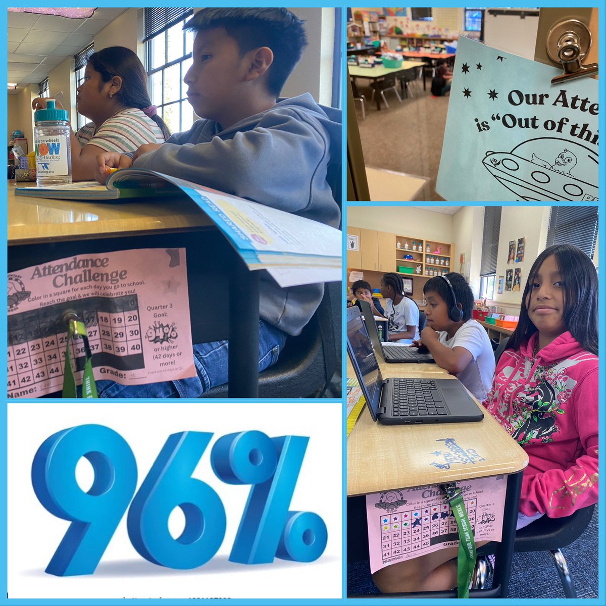 Tice Elementary (@elementary_tice) on Twitter photo Students track their daily attendance & classes celebrate perfect attendance with shout out door signs. Tice has 96% of students at school today! 💙🦅 <a href="/LeeSchools/">School District of Lee County</a> Students track their daily attendance & classes celebrate perfect attendance with shout out door signs. Tice has 96% of students at school today! 💙🦅 <a href="/LeeSchools/">School District of Lee County</a>