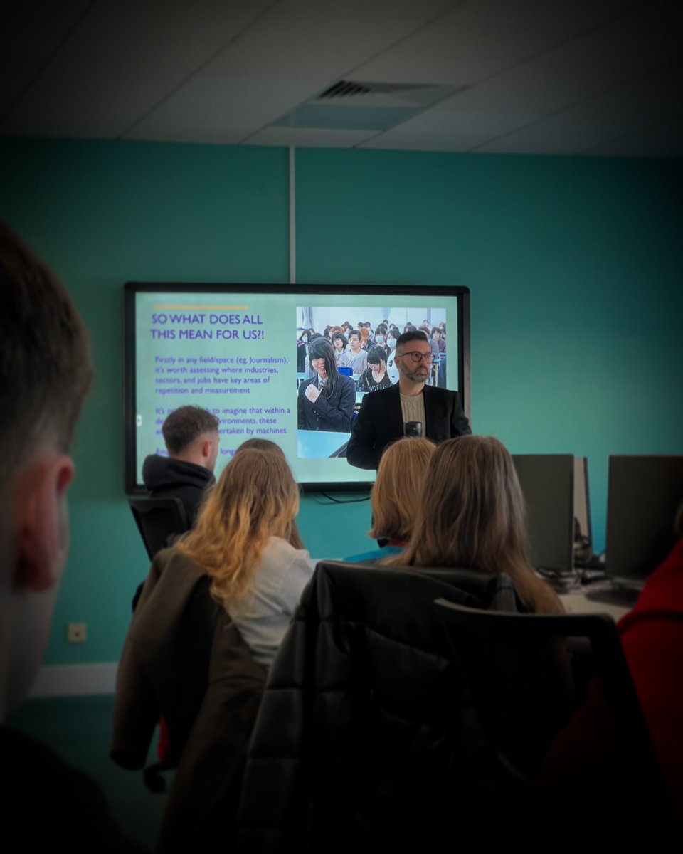 Sports Journalism (@basportsjourno) on Twitter photo 🤖 AI can help us free up more time to be creative sports journalists 💭
🧠 A thought-provoking session with <a href="/jdalby360/">James Dalby</a> exploring the ways that artificial intelligence is being used in industry and could impact our roles in the future. 🤖 AI can help us free up more time to be creative sports journalists 💭
🧠 A thought-provoking session with <a href="/jdalby360/">James Dalby</a> exploring the ways that artificial intelligence is being used in industry and could impact our roles in the future.