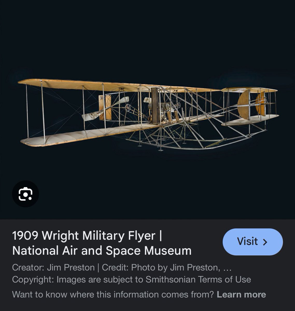 erikdanielson's tweet image. This dumb fuck thinks we were flying 60 million dollar military aircraft in 1909. Here’s the army’s first plane.
