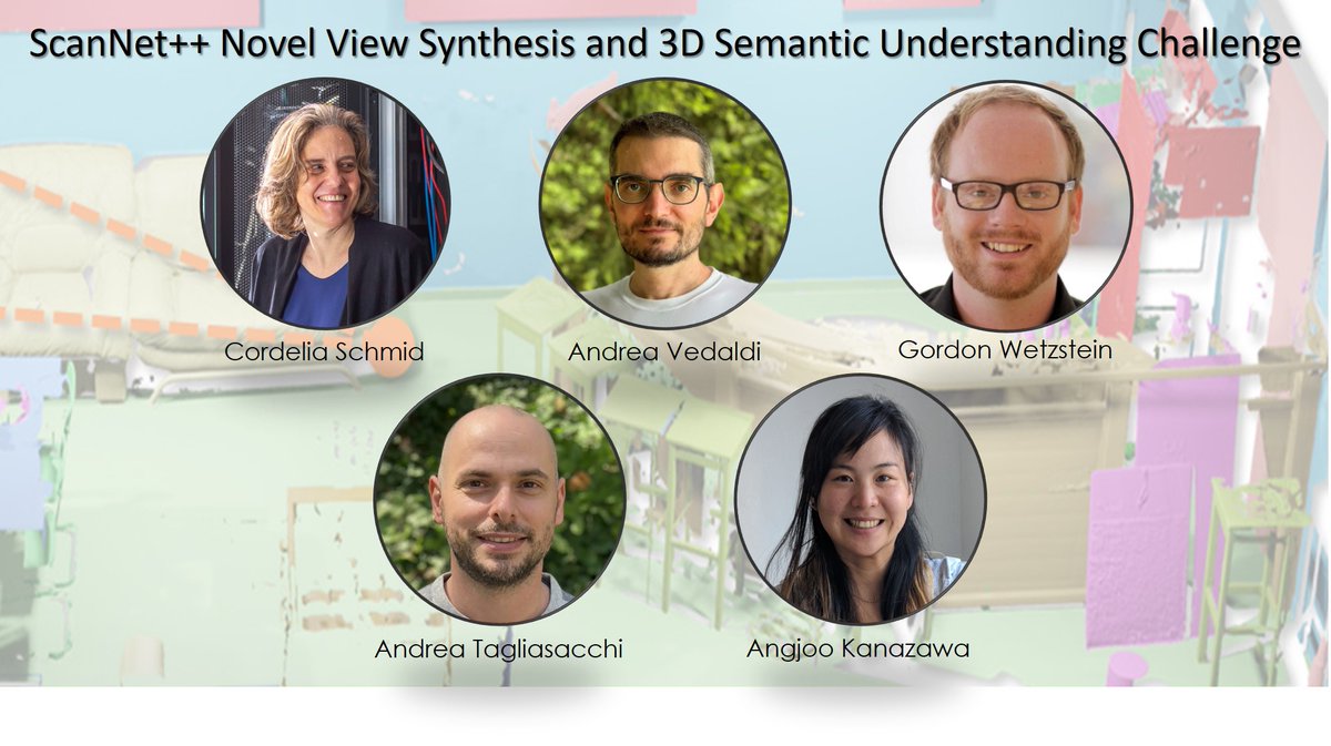Angela Dai (@angelaqdai) on Twitter photo Excited to bring back the 2nd ScanNet++ Novel View Synthesis and 3D Semantic Understanding Challenge <a href="/CVPR/">#CVPR2025</a> 2025!
Submit to our new benchmark, now with over 1000 high-fidelity scans of real-world scenes: kaldir.vc.in.tum.de/scannetpp/
Check it out: kaldir.vc.in.tum.de/scannetpp/cvpr… Excited to bring back the 2nd ScanNet++ Novel View Synthesis and 3D Semantic Understanding Challenge <a href="/CVPR/">#CVPR2025</a> 2025!
Submit to our new benchmark, now with over 1000 high-fidelity scans of real-world scenes: kaldir.vc.in.tum.de/scannetpp/
Check it out: kaldir.vc.in.tum.de/scannetpp/cvpr…