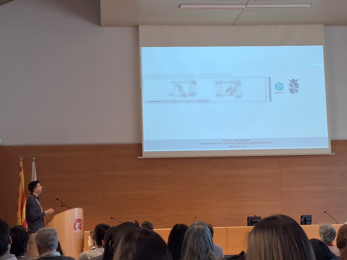 QBIS-CAT Research Group (@qbiscat_udg) on Twitter photo <a href="/FuertesCarles/">Carles Fuertes</a>, postdoc in our group, showed his work on supramolecular nanocages in the <a href="/rqio_scq/">rqio_scq</a>. Nice work Carles!
<a href="/ribas_xavi/">xribas</a> <a href="/IQCCUdG/">IQCC UdG</a> <a href="/UdGRecerca/">UdG Recerca</a> <a href="/FuertesCarles/">Carles Fuertes</a>, postdoc in our group, showed his work on supramolecular nanocages in the <a href="/rqio_scq/">rqio_scq</a>. Nice work Carles!
<a href="/ribas_xavi/">xribas</a> <a href="/IQCCUdG/">IQCC UdG</a> <a href="/UdGRecerca/">UdG Recerca</a>