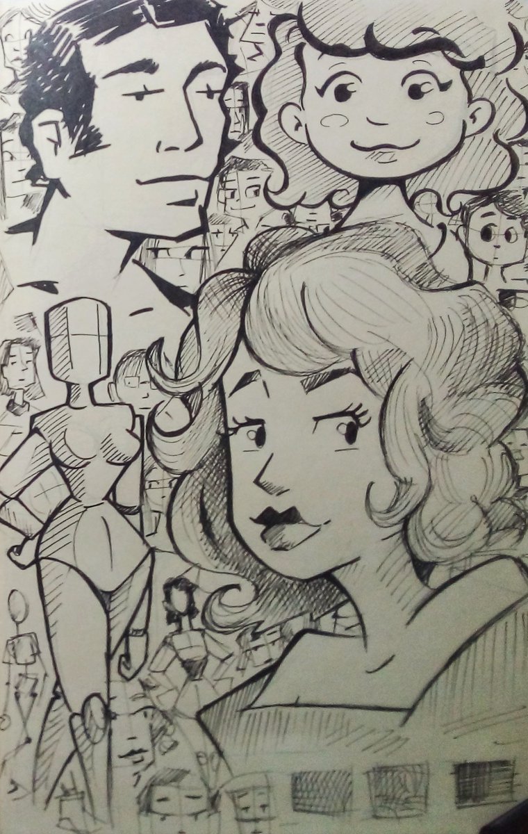 DesenhosdoEstev's tweet photo. Peguei um sketchbook com defeito e comecei a fazer arte final com canetas técnicas , tentando usar os vários tamanhos. 
#scketch #artfinal #finalart https://t.co/Wdz0kNsN5n
