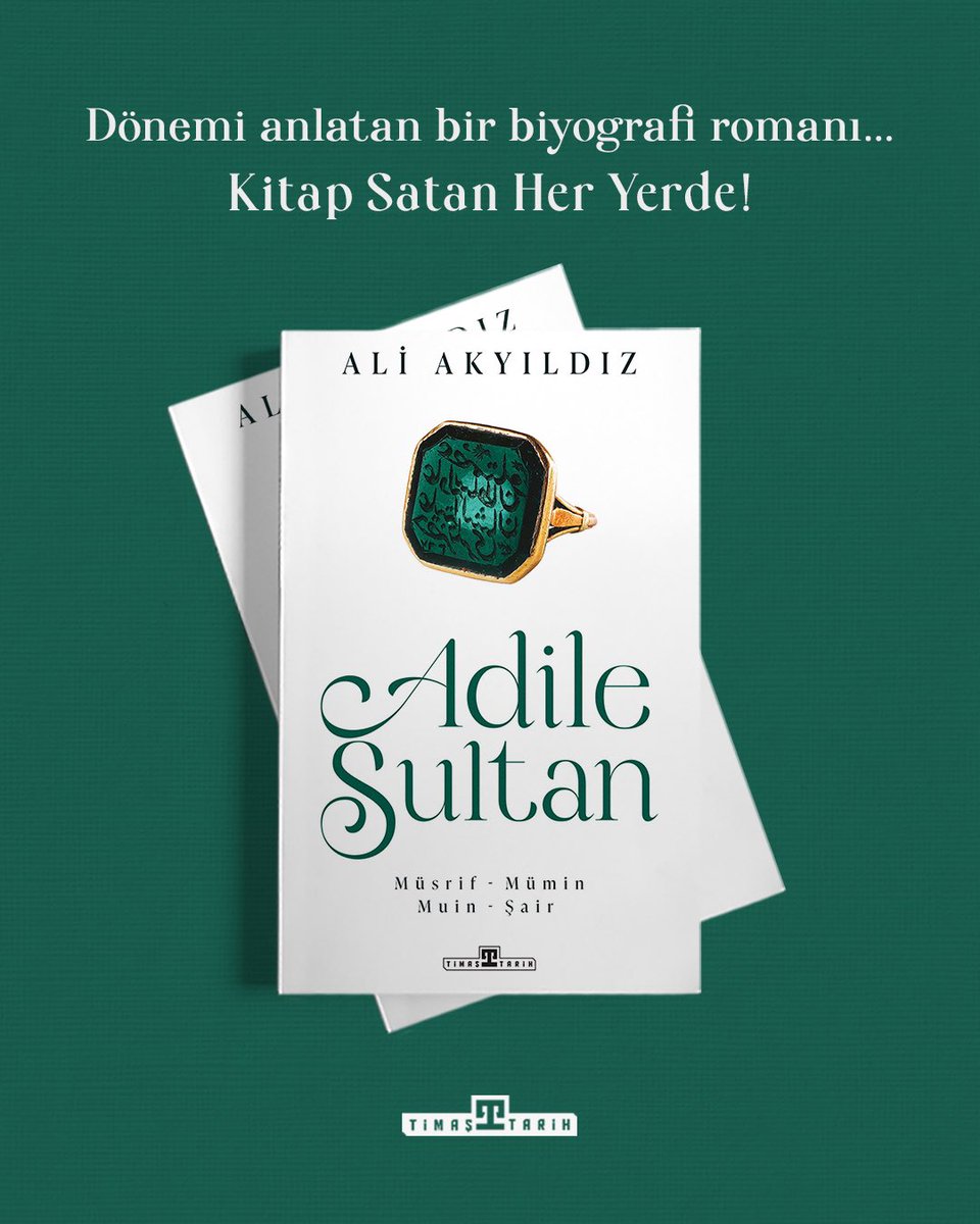 timastarih's tweet photo. Osmanlı'da bir kadın hem şair hem hayırsever hem de lider olabilir mi? 

Beş padişah gören 2.Mahmud’un kızı Adile Sultan’ın edebi yönü, hayırseverliği, saray yaşantısı ve dönemin toplumsal yapısı…

Dönemi anlatan bir biyografi kitabı 👉🏼 https://t.co/vZ7RNuUW7n

#adilesultan #aliakyıldız