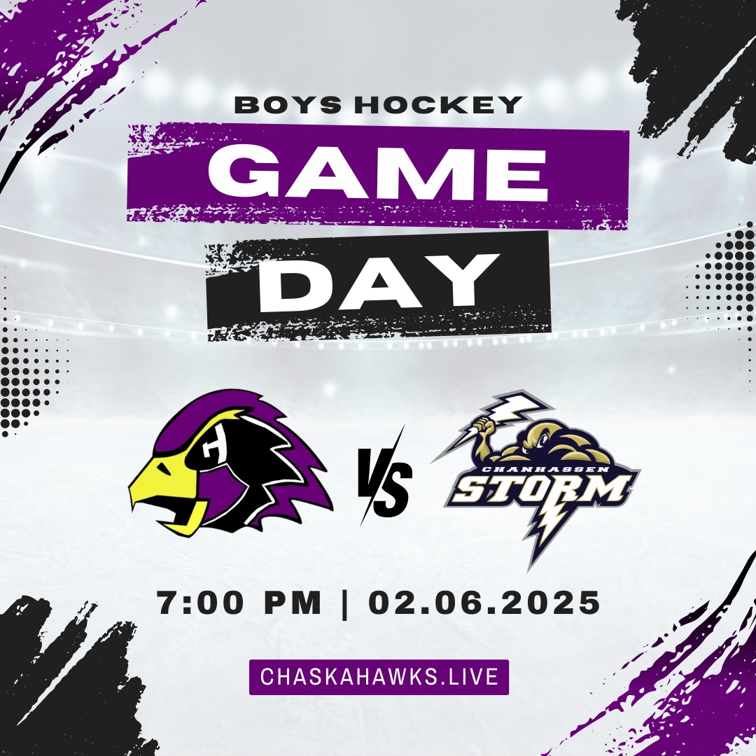 🚨 Puck drop at 7 PM! The <a href="/CHSboyshockey/">Chaska Boys Hockey</a> are taking on the <a href="/chanbhok/">Chanhassen Storm Boys Hockey</a> in a heated showdown on the ice! Who’s claiming victory?

📅 Feb 6 | ⏰ 7 PM
📲 Watch live: chaskahawks.live

#ChaskaHawks #ChanhassenStorm #BoysHockey #GameDay
