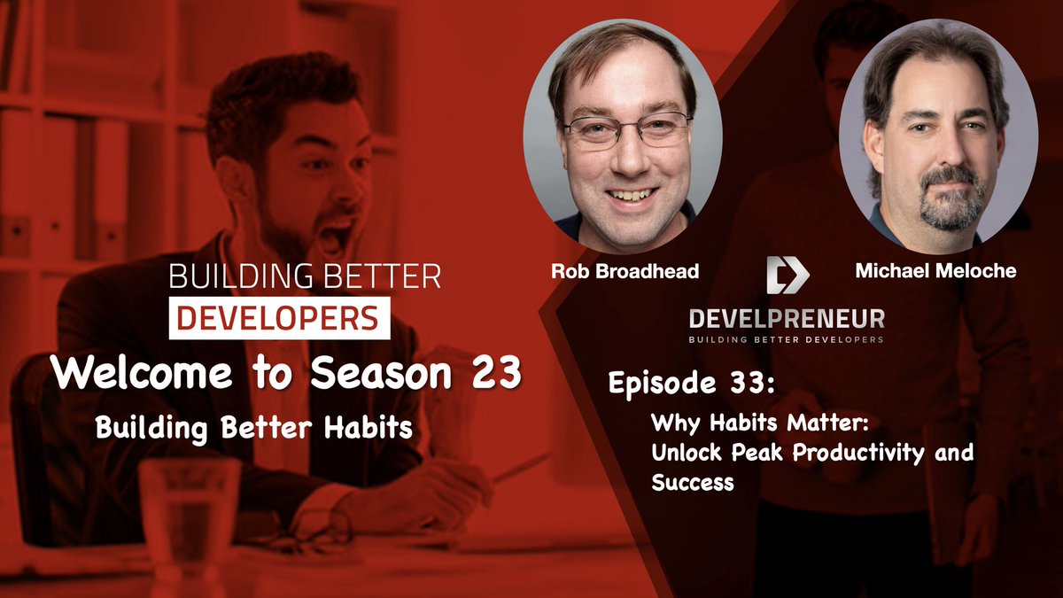 develpreneur's tweet image. 💡 Success is built on small, daily habits!
From automation to the Pomodoro technique, good habits drive productivity & career growth.
🎙️ Learn why habits matter in our latest podcast episode! #WhyHabitsMatter #Productivity #DeveloperSuccess
🔗 develpreneur.com/why-habits-mat…