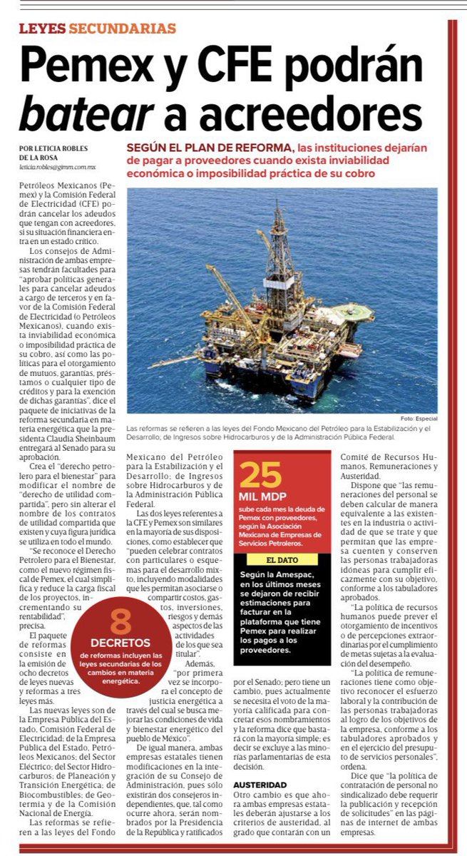 InnovaCapitales's tweet image. Qué opinara la SEC sobre esto?

#CFE #PEMEX