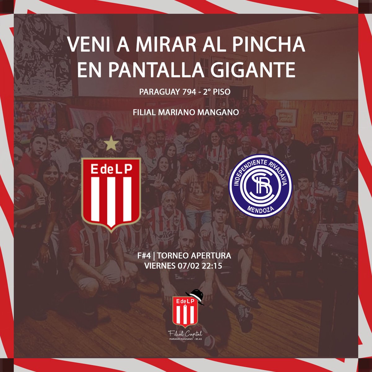 Te esperamos para ver al León.
Puertas abiertas desde las 21 hs

Además, como parte del proyecto ZUBELDIA ETERNO,  estaremos recolentando llaves para la futura estatua de nuestro gran maestro.

✅ El acceso es totalmente gratuito y no se necesita ser socio para concurrir.