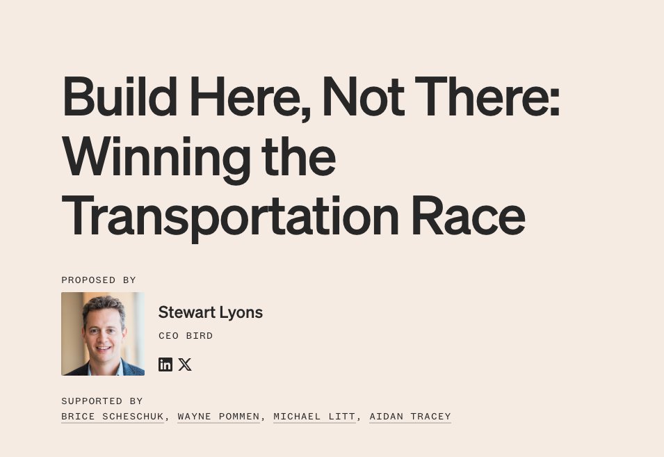 Canada could be the best place in the world to build new transportation tech: drones that deliver life-saving medical supplies in minutes, autonomous vehicles that reduce traffic accidents, even flying cars that cut commute times in half.

But NIMBYism is stopping progress: