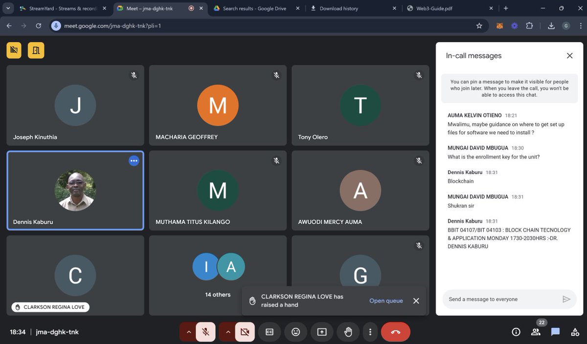 Gideon (@gideondevrel) on Twitter photo I resumed my lecturing classes this week
introduced them to <a href="/ethereum/">Ethereum</a> and how to write smart contract with <a href="/solidity_lang/">Solidity</a> on <a href="/EthereumRemix/">Remix Project</a>
I will now introduce them to layer 2 mainly OP rollups where we'll focus on <a href="/LiskHQ/">Lisk</a> and <a href="/Mantle_Official/">Mantle</a>
Let's build onchain <a href="/OnchainHQ/">Onchain Foundation</a> ๐ I resumed my lecturing classes this week
introduced them to <a href="/ethereum/">Ethereum</a> and how to write smart contract with <a href="/solidity_lang/">Solidity</a> on <a href="/EthereumRemix/">Remix Project</a>
I will now introduce them to layer 2 mainly OP rollups where we'll focus on <a href="/LiskHQ/">Lisk</a> and <a href="/Mantle_Official/">Mantle</a>
Let's build onchain <a href="/OnchainHQ/">Onchain Foundation</a> ๐