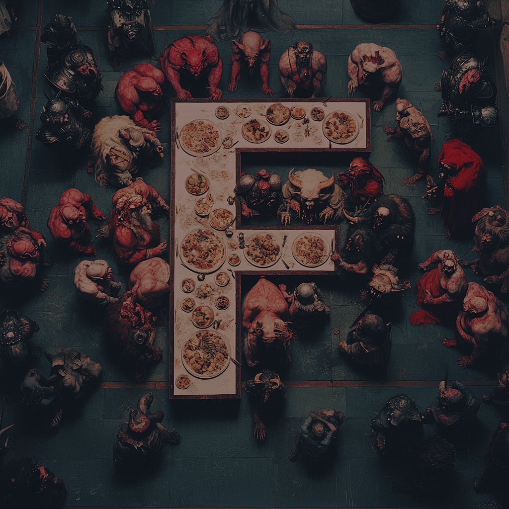 bri_guy_ai's tweet image. Good morning! Welcome to Day 6.

Today’s letter is F.

A feast fit for fantasy beasts is what came to  mind.

What will you make today?