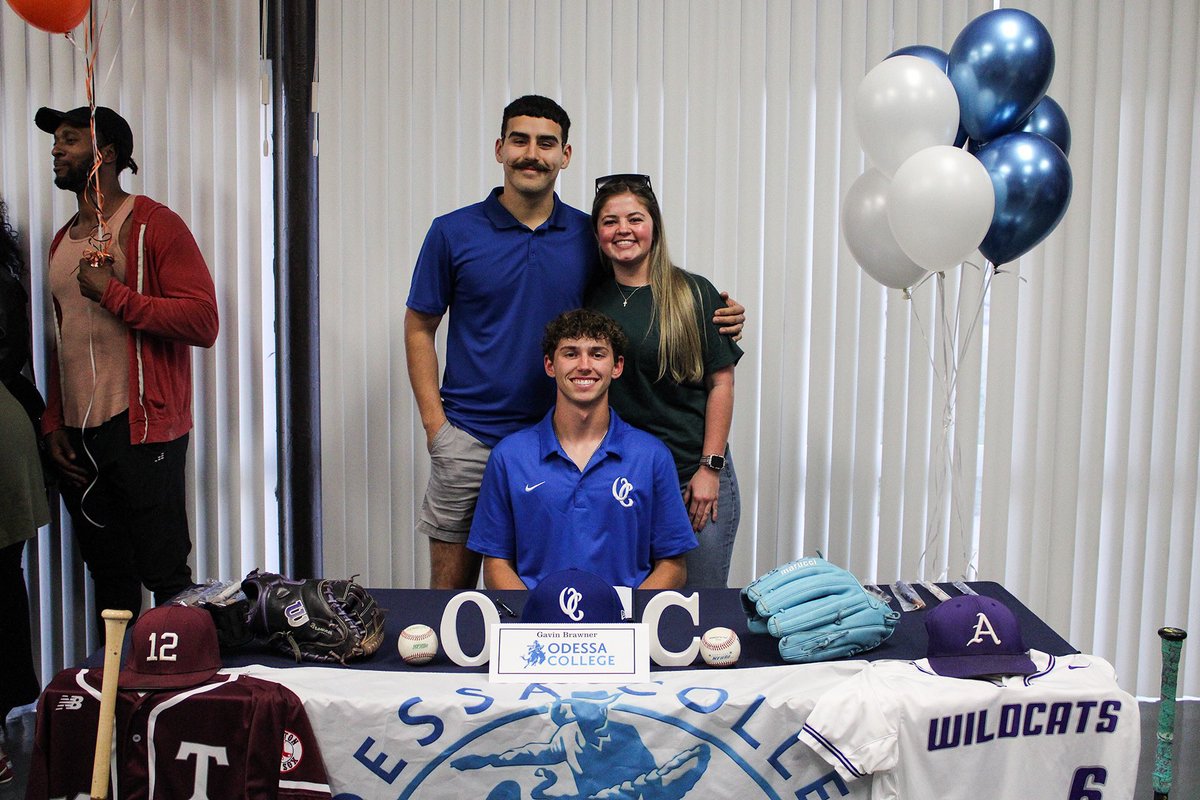 Angleton Wildcat Athletics (@angletonath) on Twitter photo Gavin Brawner is <a href="/OdessaCollege/">Odessa College</a> Wrangler!
Congratulations to Gavin on signing to play college baseball! ⚾️💜 Gavin Brawner is <a href="/OdessaCollege/">Odessa College</a> Wrangler!
Congratulations to Gavin on signing to play college baseball! ⚾️💜