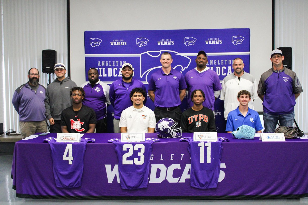 Angleton Wildcat Athletics (@angletonath) on Twitter photo Nicholas Jackson ➡️ <a href="/UTPBFootball/">UTPB Football</a>
Congratulations to Nick on signing to play football at the University of Texas Permian Basin! 🏈💜 Nicholas Jackson ➡️ <a href="/UTPBFootball/">UTPB Football</a>
Congratulations to Nick on signing to play football at the University of Texas Permian Basin! 🏈💜