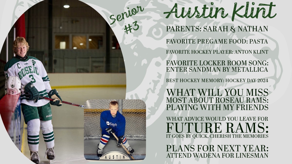 ramhockey's tweet image. Final Rams Senior Spotlights - Day 4 and Seniors Day!!

#RamsForever
#Classof2025