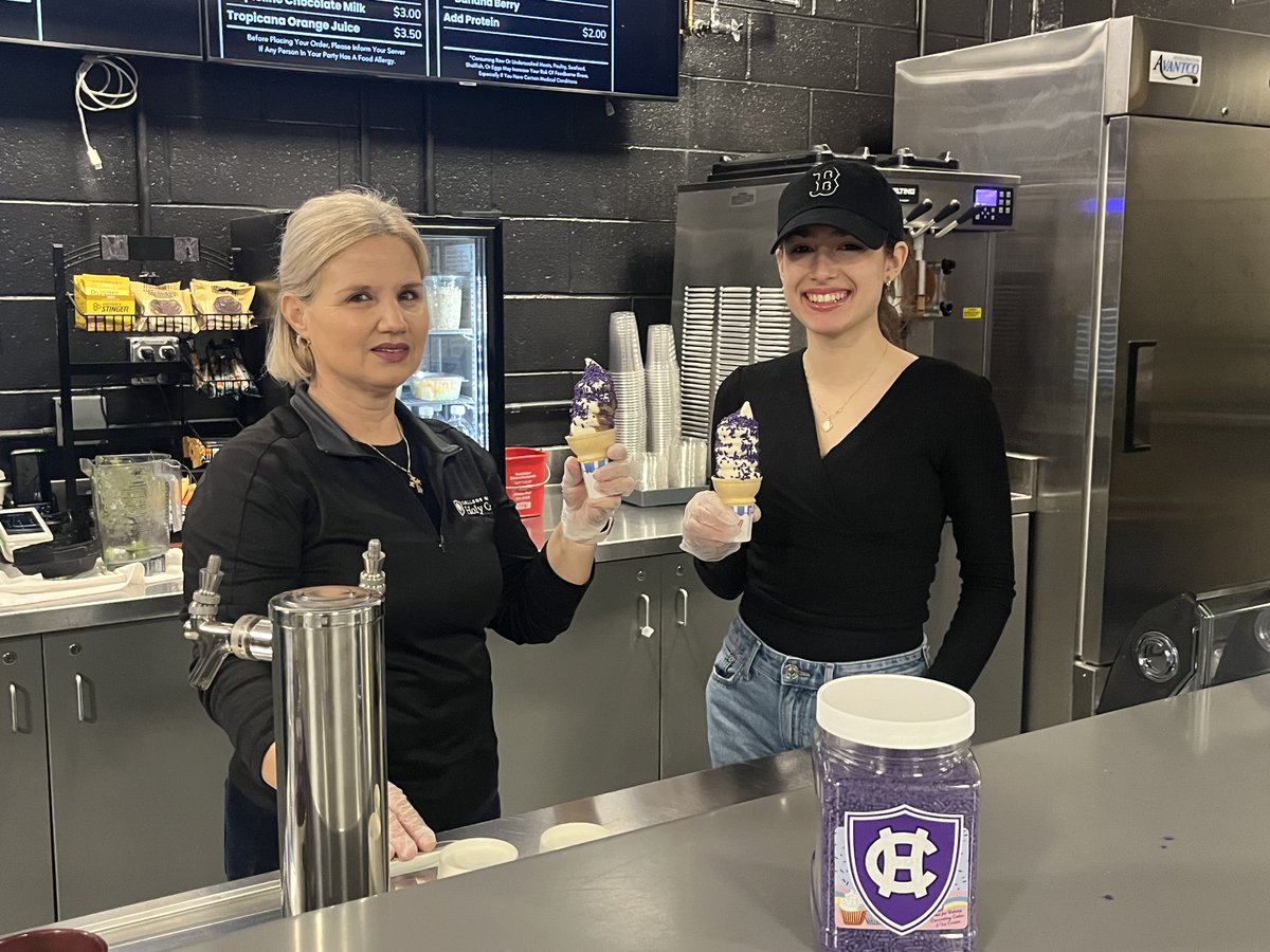 Join us at our Winter Homecoming games and celebrate the Power of Purple with a special edition ice cream cone — featuring "'Sader Sprinkles"!

Get your tickets and learn about everything happening this weekend on The Hill ➡️ tinyurl.com/2z2r227j