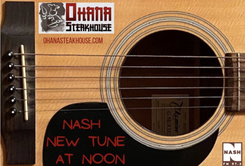 nashfm973's tweet photo. Today it was a feel good toe tapper on the #NashNewTuneAtNoon featuring @ChayceBeckham.  Join us for the repeat at 4:30 on the #NashNewTuneAfternoon #EverythingINeed #CountryMusic #Sponsored by:  @OhanaSteakhouse https://t.co/vSBbhIwCAn