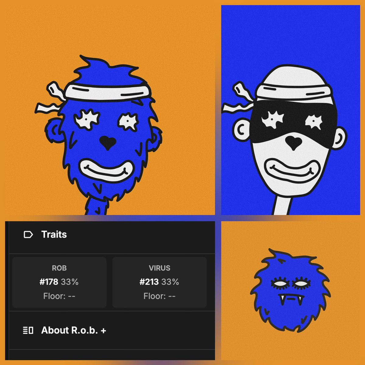 JoseMen64865432's tweet image. Over at @This_isRob things are getting good 👀
#rugvirus is quickly mutating robs, diminishing the og collection! Not to mention the custom 1/1s created by the holders themselves. A project definitely worth looking into