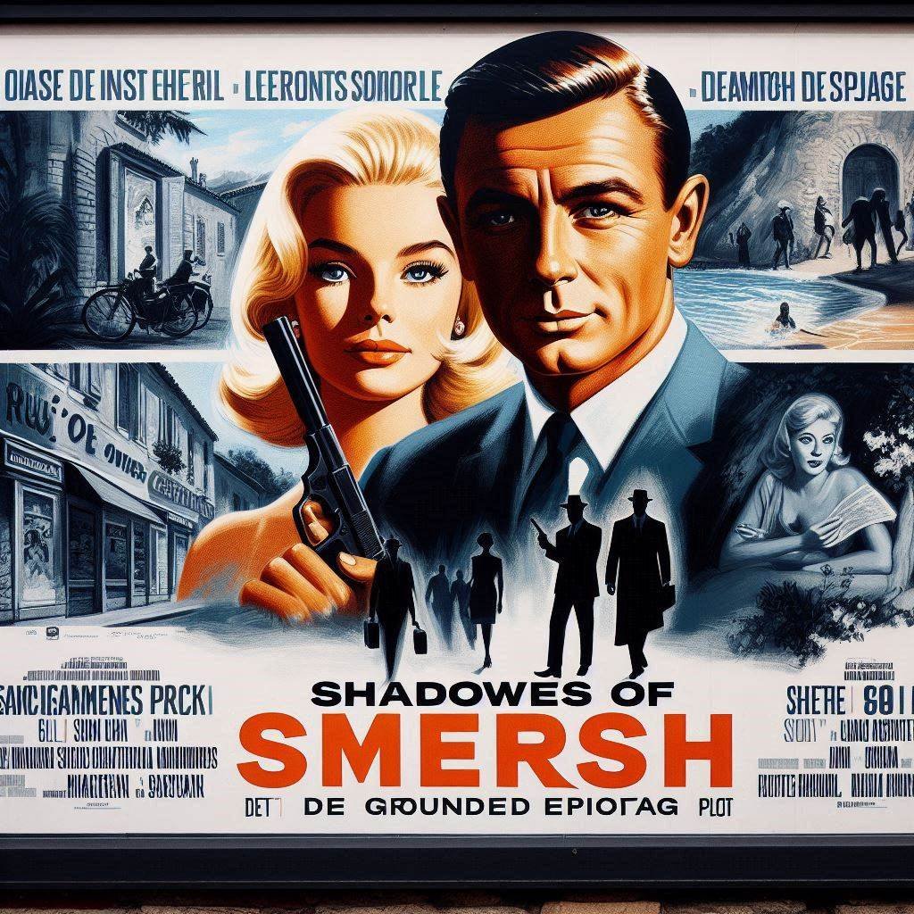 ClassicSpyChic's tweet image. You voted on what you'd like to see in a new James Bond script. You chose a 1960's Mediterranean setting, a grounded espionage plot, a Soviet villain, and lots of classic familiar elements.
Now, Classic Spy Chic Studios presents: "Shadows of SMERSH"