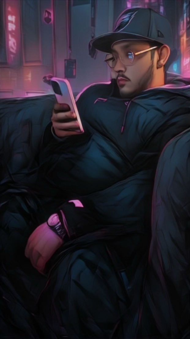 angel_ams_media's tweet image. Just chilling with my digital world #CyberVibes