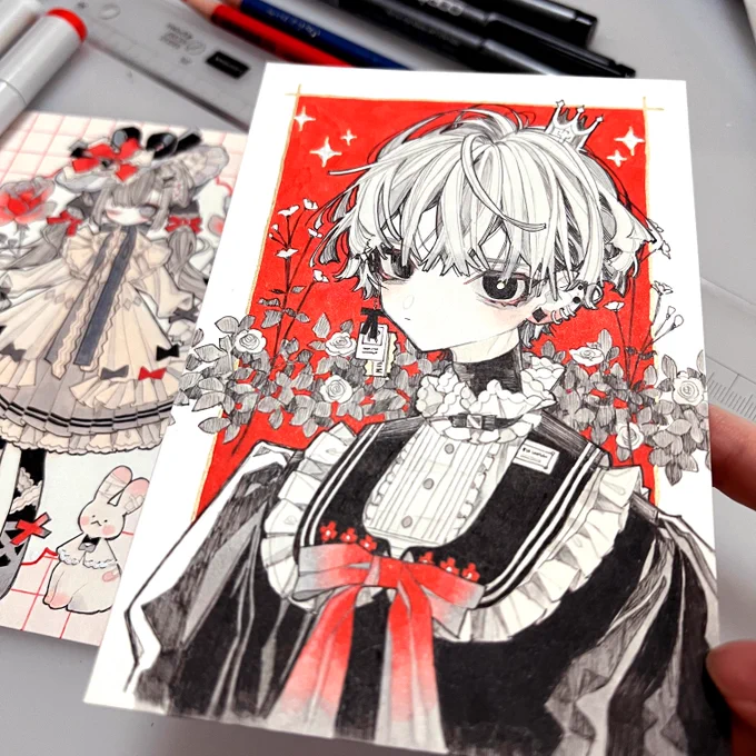 drawing #赤しか勝たん展