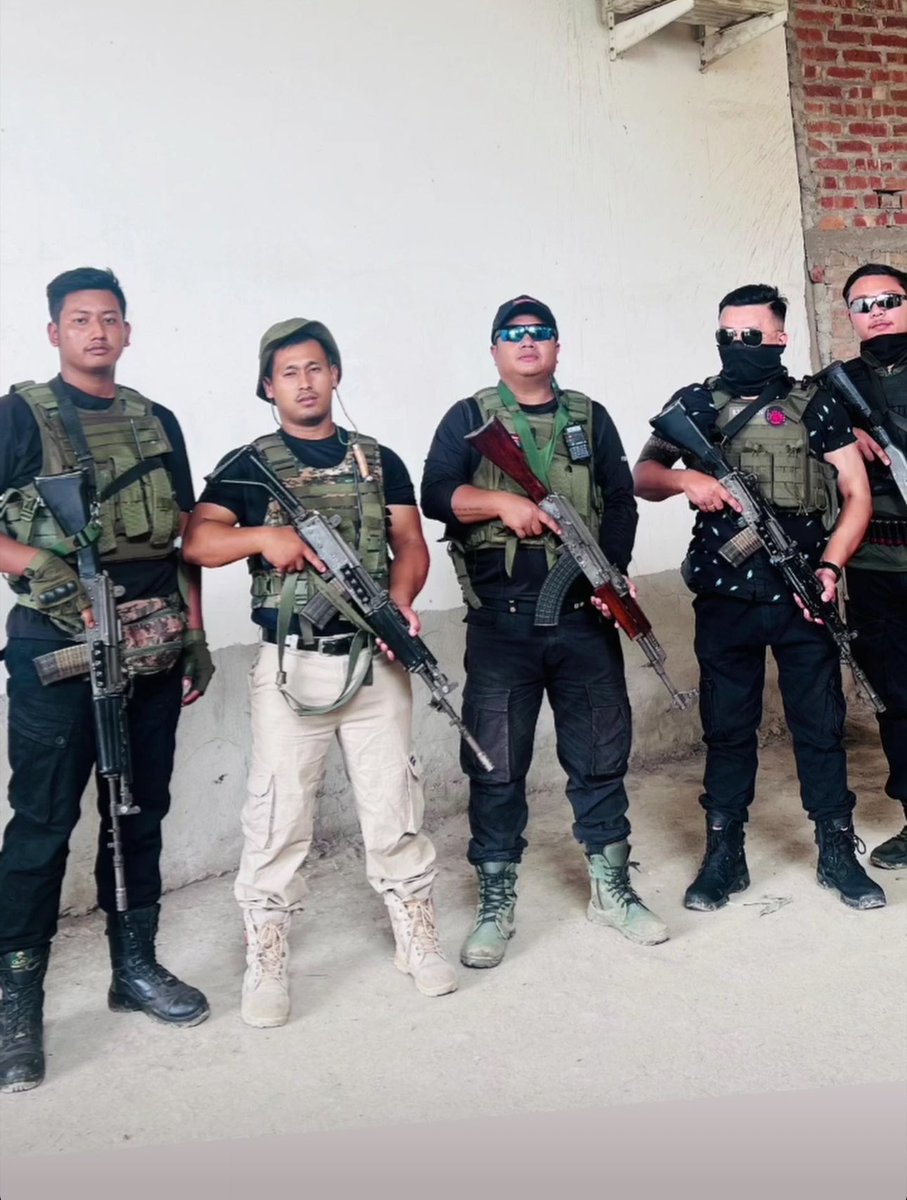 This is Manipur police Casper vehicle escorting Arambai militants.with names and photos might help agencies to track these militants.