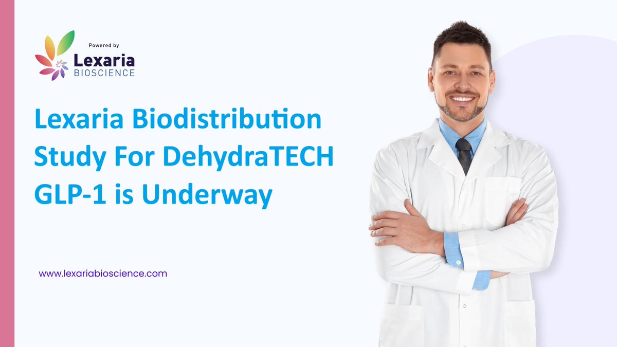Lexaria Biodistribution Study For DehydraTECH GLP-1 is Underway

World’s First-Ever Study Tracking Biodistribution of DehydraTECH GLP-1 Molecules

lexariabioscience.com/2025/02/06/lex…

$LEXX #weightloss #glp1 #loseweight #diabetes #stocks #stockmarket #investing #stockmarketnews #trading