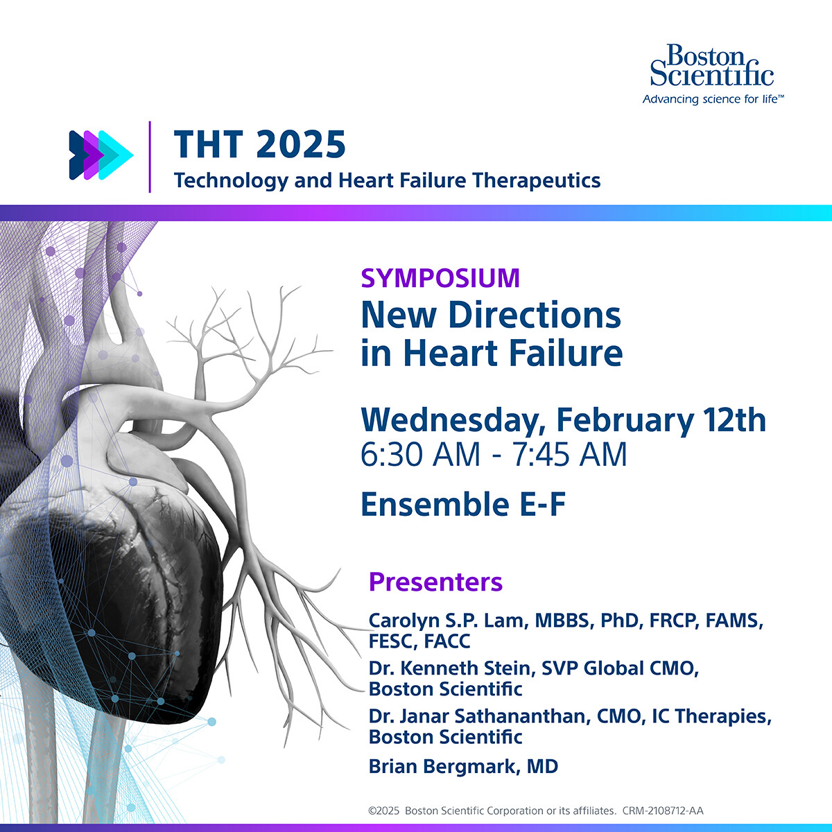 BostonSci Cardiology (@bsccardiology) on Twitter photo Attending #THT2025? Join us Wednesday, Feb 12, for New Directions in Heart Failure, a symposium exploring the future of heart failure and key insights in electrophysiology, interventional cardiology, and featuring results from the VITALYST™ EFS Study.  bit.ly/3EobKJJ Attending #THT2025? Join us Wednesday, Feb 12, for New Directions in Heart Failure, a symposium exploring the future of heart failure and key insights in electrophysiology, interventional cardiology, and featuring results from the VITALYST™ EFS Study.  bit.ly/3EobKJJ