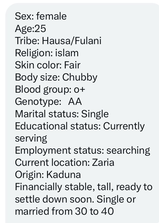 Retweet please 🙏 her husband might be on your TL😇