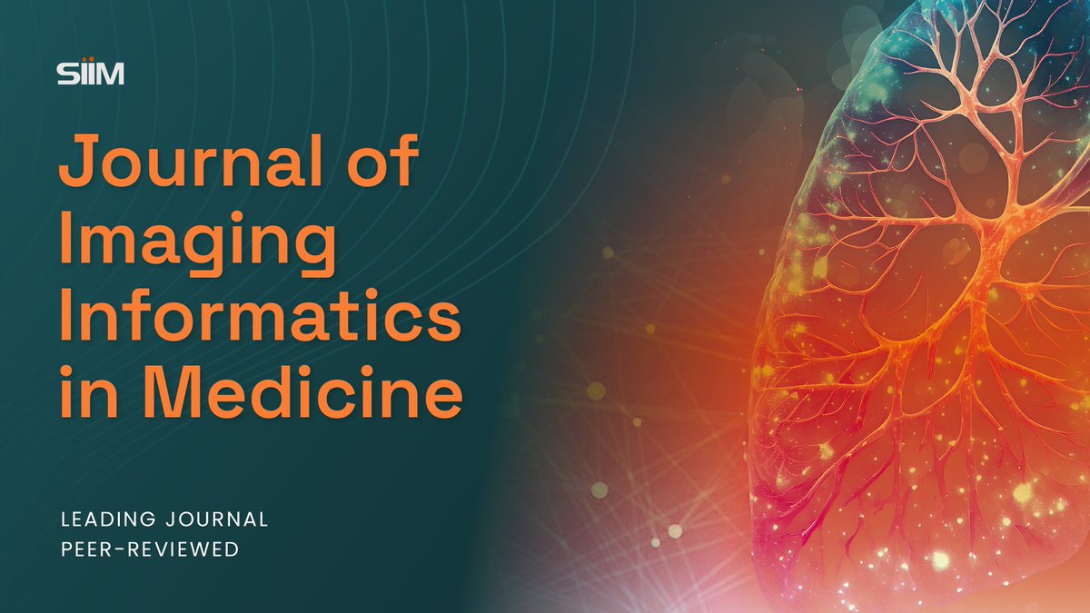 SIIM (@siim_tweets) on Twitter photo 💡Sharpen your knowledge with this featured article from #TheJIIM:
MHNet: Multi-view High-Order Network for Diagnosing Neurodevelopmental Disorders Using Resting-State fMRI
Read Now | link.springer.com/article/10.100…
<a href="/EAKrup/">Elizabeth Krupinski</a> 💡Sharpen your knowledge with this featured article from #TheJIIM:
MHNet: Multi-view High-Order Network for Diagnosing Neurodevelopmental Disorders Using Resting-State fMRI
Read Now | link.springer.com/article/10.100…
<a href="/EAKrup/">Elizabeth Krupinski</a>