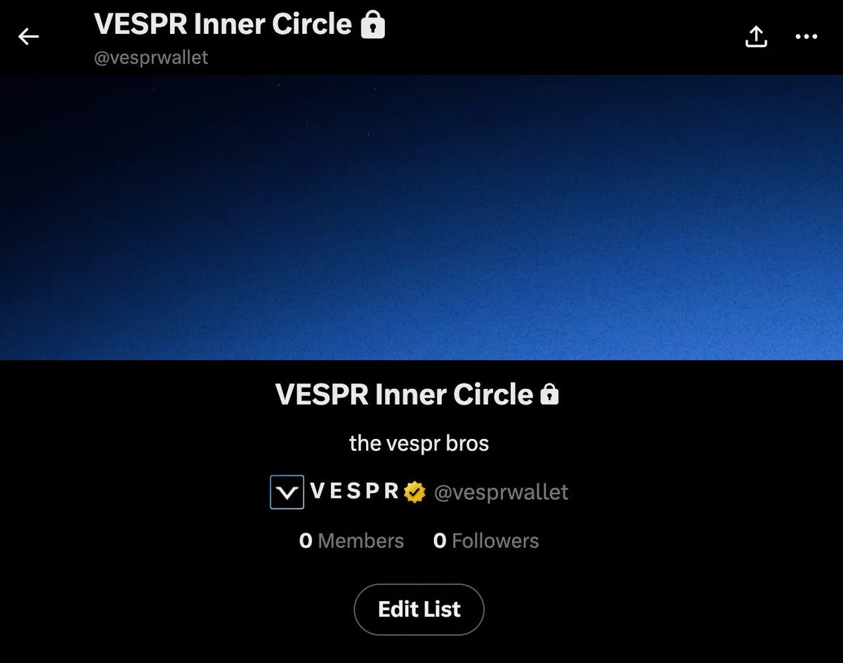 V E S P R tweet media