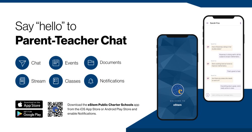 Say “hello” to Parent-Teacher Chat estemschools.org/o/estem-pcs/ar…