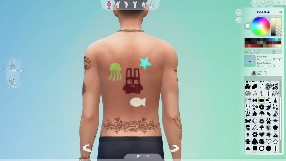 Stanford Pines sim flirty girl tattoo, it's first on my list, image size:1200x675