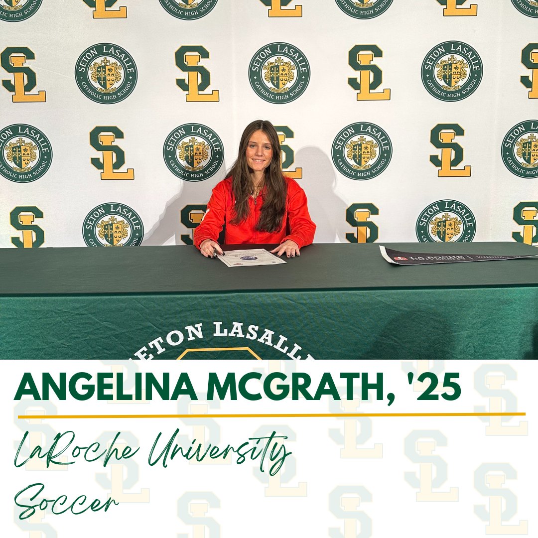 Congratulations to Angelina McGrath who signed to continue her education and soccer career at LaRoche University! #RebelPride