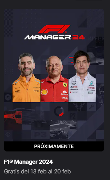 Sw33t_FlexZ's tweet image. La semana que viene Epic Games regalará el F1 Manager 24!