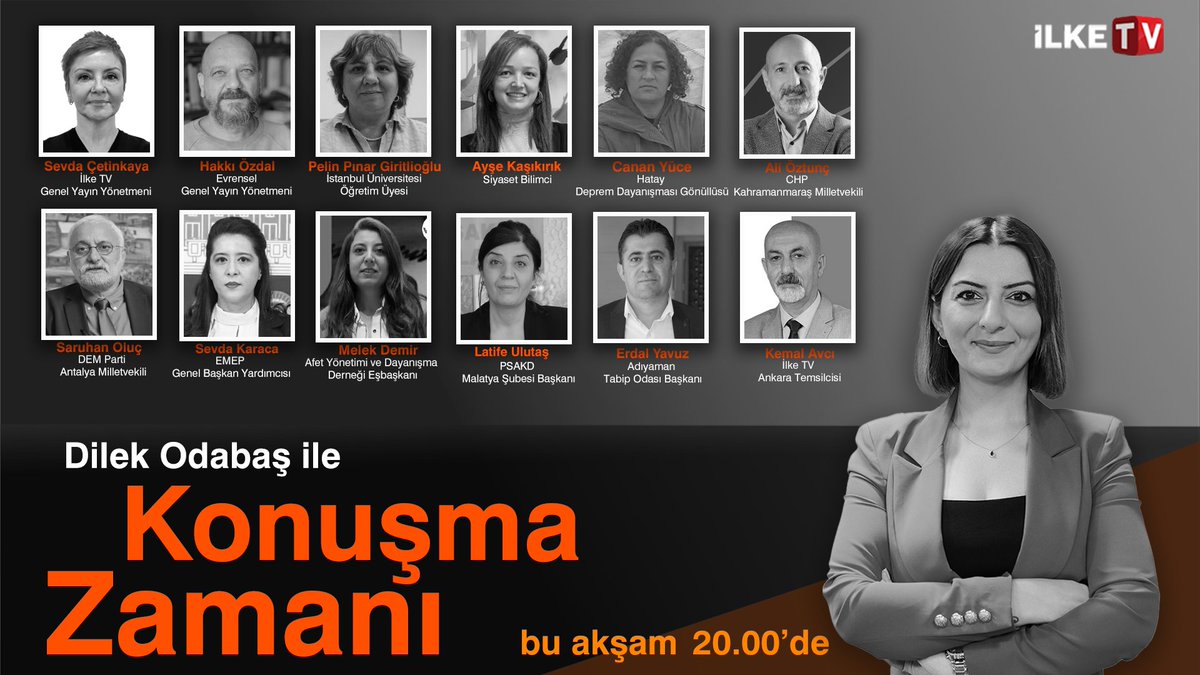 🔴6 Şubat Depremleri: Adalet arayışı sürüyor 

📍 İki yılın ardından deprem bölgesinde neler değişti?
📍Deprem dirençli kentler nasıl inşa edilebilir? 
Dilek Odabaş(<a href="/dilekodabas_/">Dilek Odabaş</a>) soruyor; 

* İlke TV Genel Yayın Yönetmeni Sevda Çetinkaya
* Evrensel Genel Yayın Yönetmeni