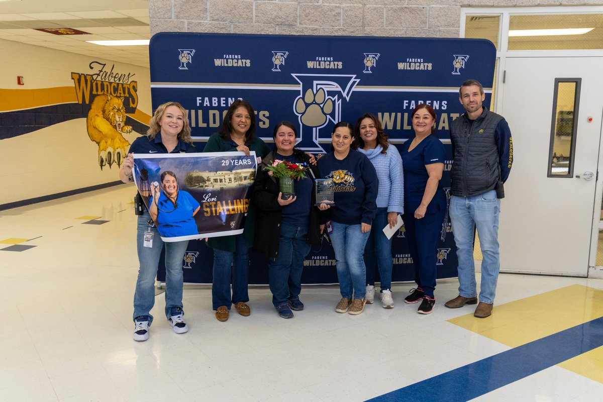 After 29 years of dedicated service to Fabens ISD, Fabens Middle School nurse Lori Stallings retired! 

Thank you for being so committed to the health and well-being of our students. Wishing you a happy and fulfilling retirement!

#SmallTownTough