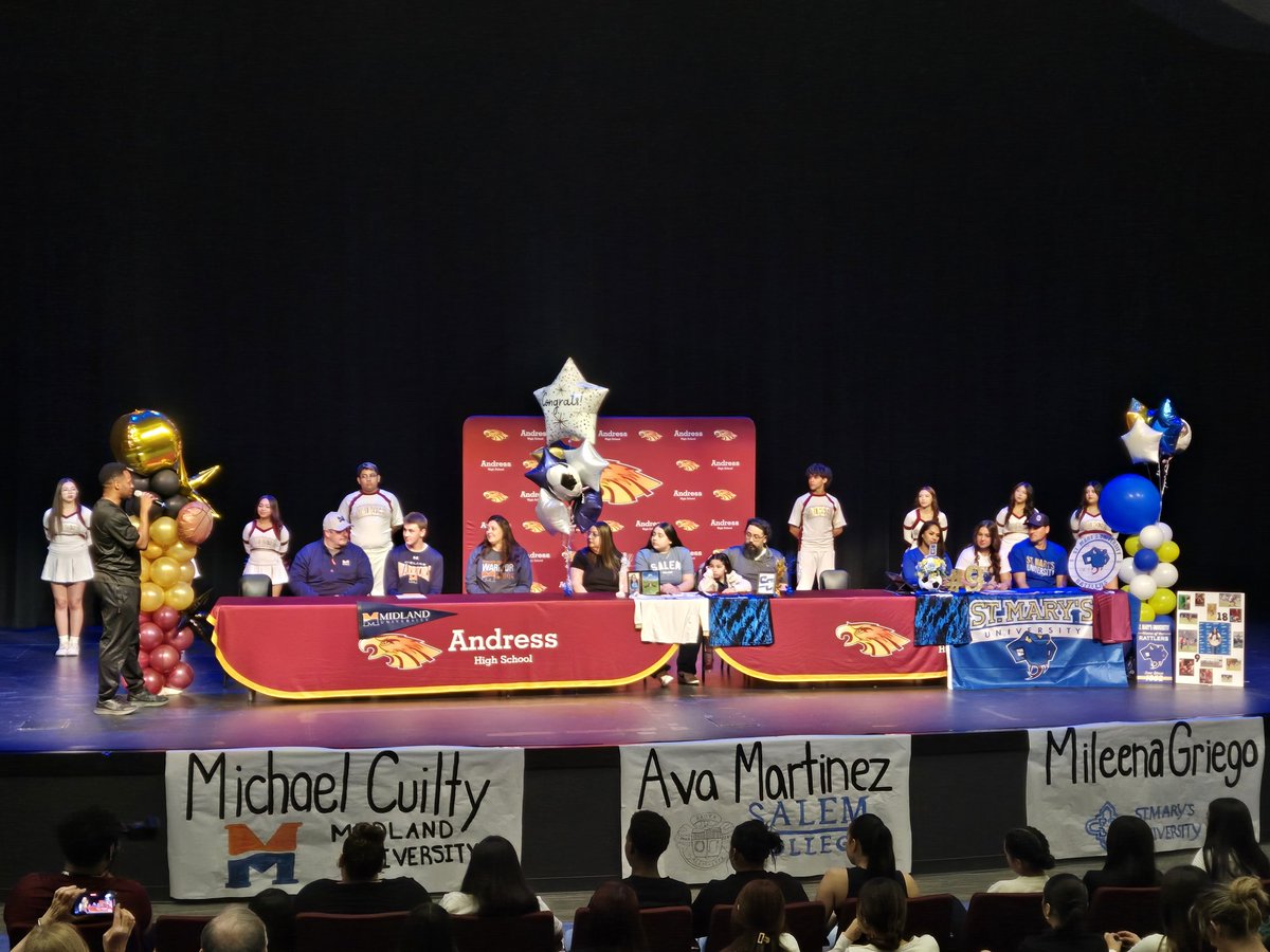 CoachTaylor_CT's tweet image. National Signing Day at the Nest. Congratulations to these outstanding student athletes as they sign to continue their academic and athletic careers @AndressBB_WAB @EagleAndress @AndressSoccer @ODPHIRuben