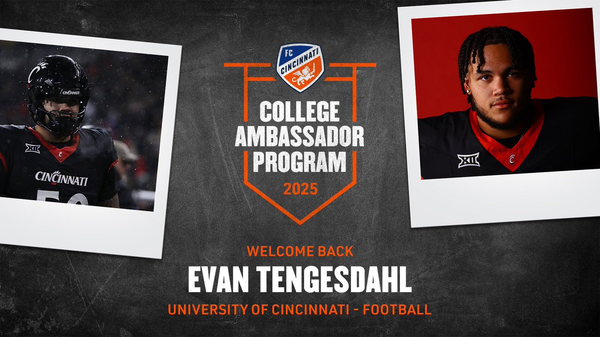 Excited for the opportunity to continue as an <a href="/fccincinnati/">FC Cincinnati</a> College Ambassador in 2025 
#AllForCincy