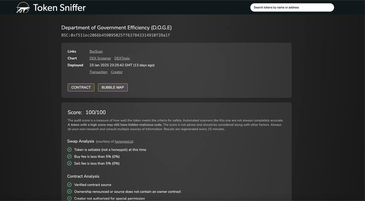 D.O.G.E BSC tweet media