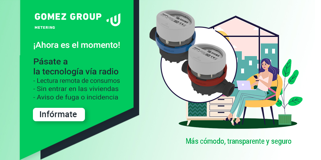 ¿Ya tienes prevista la renovación de tu contador de agua si tiene 12 años? Nuestro contador Naxom Océano cuenta con telelectura y cuando te lo instalemos podrás consultar todos tus consumos en nuestra web y en la APP Oficina Virtual. Está disponible para agua fría y caliente.