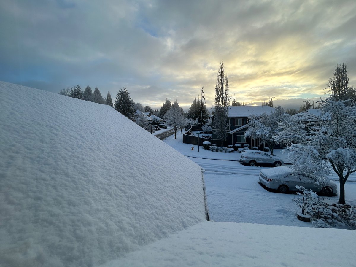 alphatechie2's tweet image. 3.5” of snow in Duvall @NWSSeattle