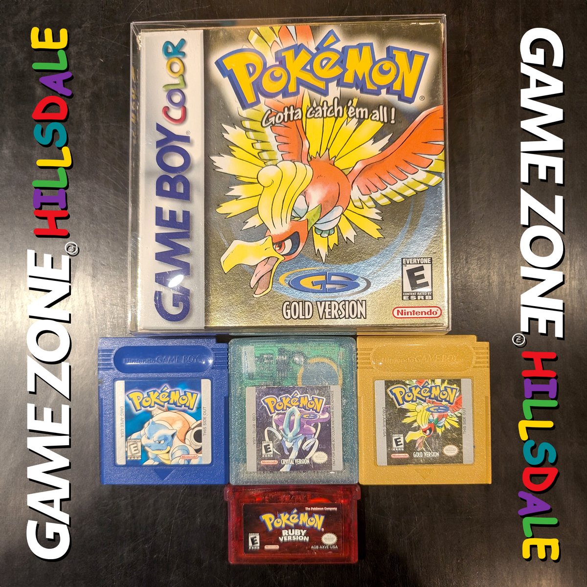 TheGameZoneGZ's tweet photo. TJI! #PokemonGold #PokemonBlue #PokemonCrystal #PokemonRuby #TheLegendOfZelda #GameBoyColor #GBC #GameBoyColorGames #GBCGames #GameBoyAdvance #GBA #GameBoyAdvanceGames #GBAGames #TheGameZone #HillsdaleNJ https://t.co/m9e44US1T5