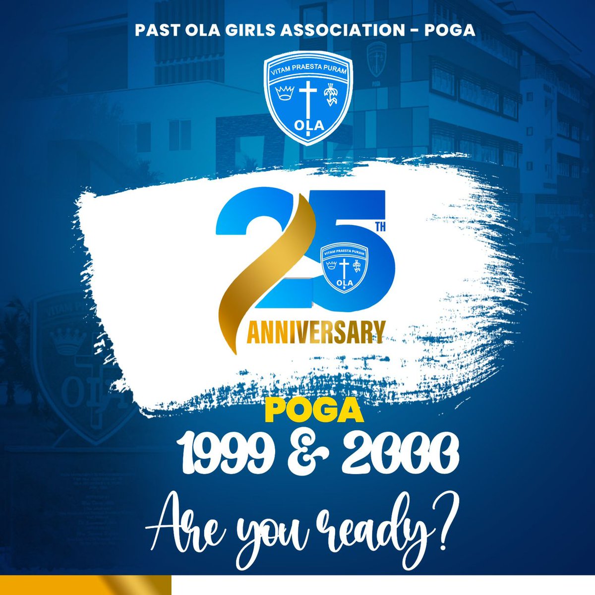 POGA2000's tweet photo. It’s been 25 incredible years since we walked the halls of OLA.  Now, it’s time to celebrate our journey, our achievements, and the unbreakable bond we share.
Get ready for an unforgettable silver jubilee celebration filled with laughter, nostalgia, and the warmth of sisterhood. https://t.co/7X0a31ouwp