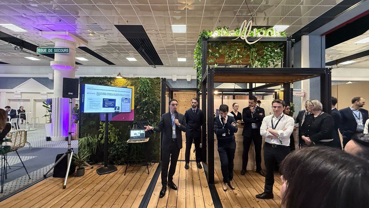 📊 Présentation de la première startup par @korben_meteo : 

Simulation précise des niveaux de pluie pour une localisation donnée 🌧️📍. 
Un outil clé pour anticiper les risques climatiques et protéger les infrastructures. 

#Prévention #AMRAE2025 #HUBStelliant