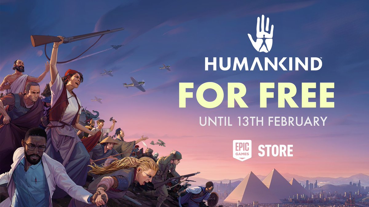 humankindgame's tweet photo. Grab your Humankind for FREE now on the Epic Game Store! 🥳
👉https://t.co/jYn8JslVMH

#HumankindGame https://t.co/noiUL2But9