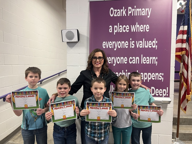 3rd grade Principal's Pride Citizenship award recipients for January. (2 were absent) #HPRD