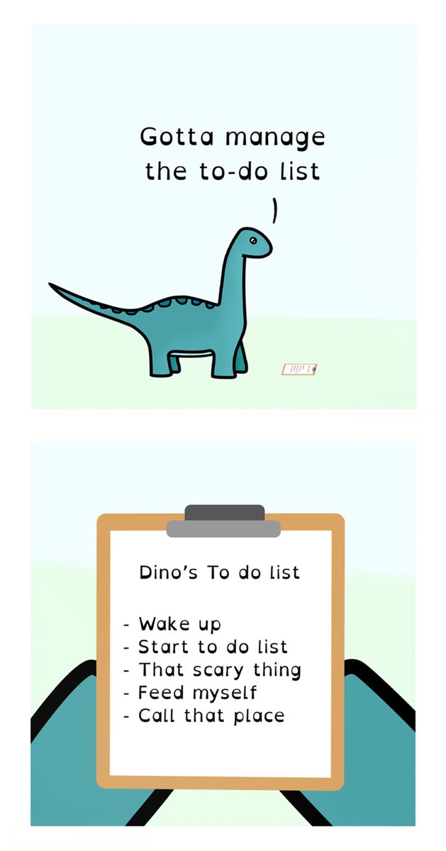 Today, Dino earns a sense of accomplishment! NEW COMIC! Please read the full comic and bonus content on TINYVIEW: tinyview.com/adhdinos