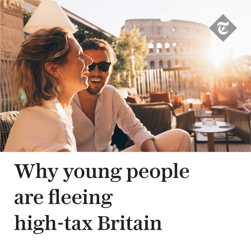 Telegraph's tweet photo. Official figures suggest 100,000 Brits moved abroad in 2024. See what's driving the exodus - and find out why it's cause for concern.