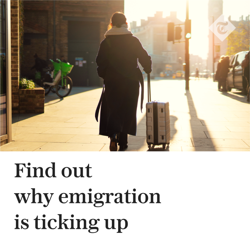 Telegraph's tweet photo. Official figures suggest 100,000 Brits moved abroad in 2024. See what's driving the exodus - and find out why it's cause for concern.