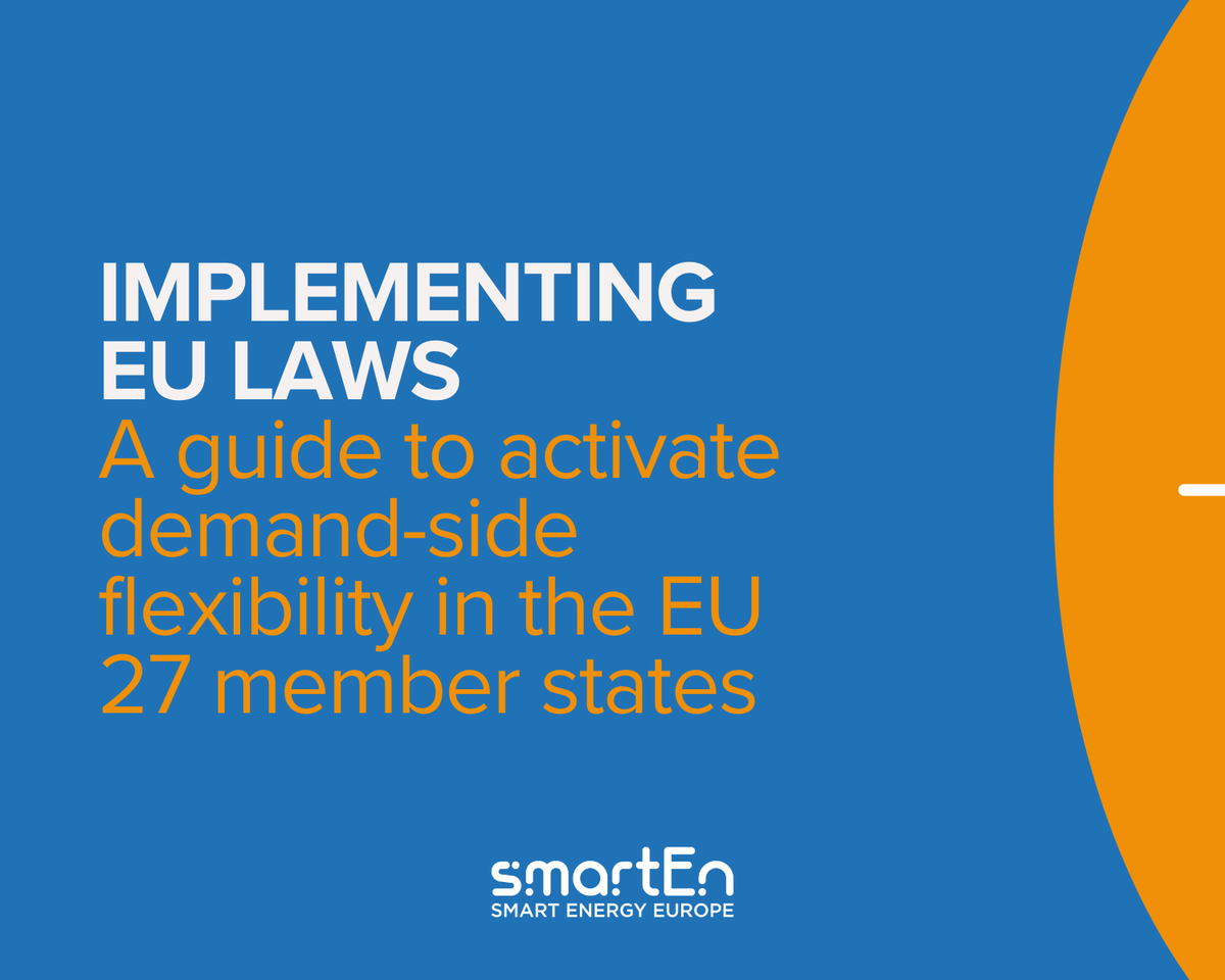 smartEnEU's tweet photo. 📢 The EU has made strides in #DemandSideFlexibility, but barriers remain. Our paper breaks down key EU provisions, practical steps &amp; a vision for 2030.

But don’t take our word for it—hear from Jennifer Corradi, @EPofficiel! ⬇️

📥https://t.co/kvfUD8FUrU

#FDMI #FlexThatDemand https://t.co/IQho76UGOc